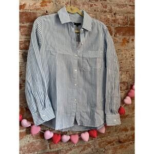 NWT 100% Organic Cotton Poplin Long Sleeve Shirt
